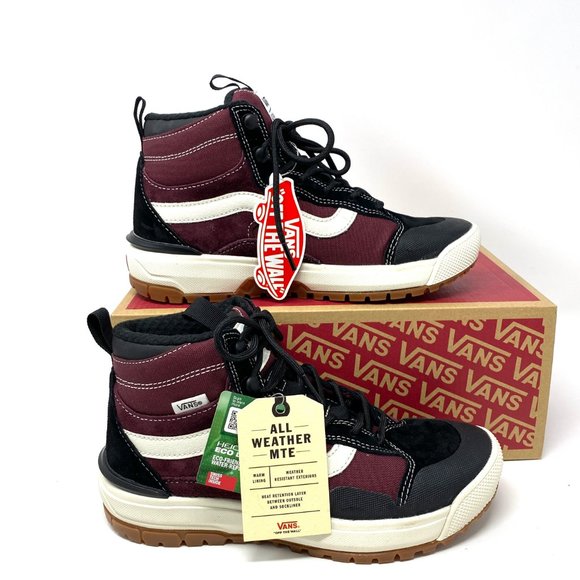Vans Shoes - Vans Exo Hi Top Red Black Suede Winter Boots Hiking Women's Sizes VN0A4UWJ26Y